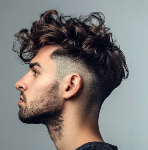 Coupe de Cheveux bouclés homme - salon de coiffure pour homme à clermont ferrand