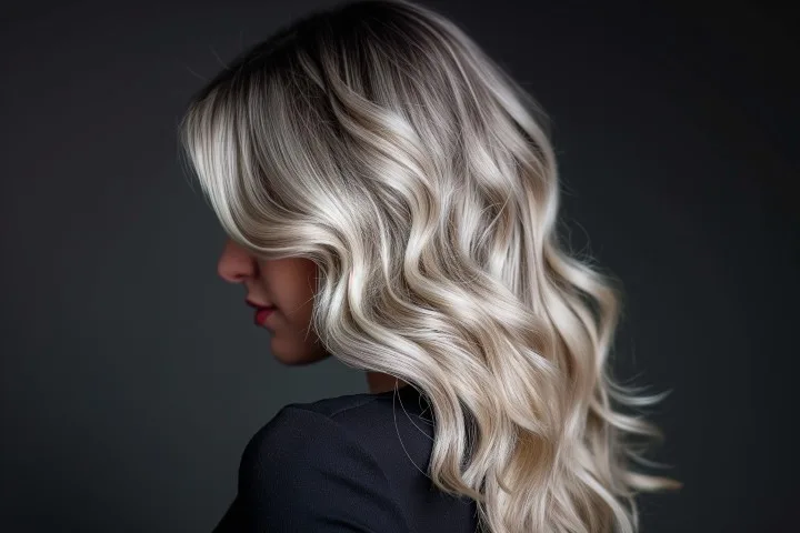 Balayage caramel et ombré hair sur cheveux châtains - salon Mylaa Evans Clermont-Ferrand